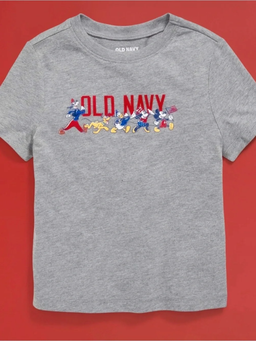 Old Navy Kids' Grey Disney Character Logo Tee 18-24m NWT